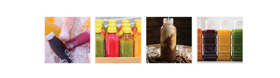 Bottled cold-pressed juices